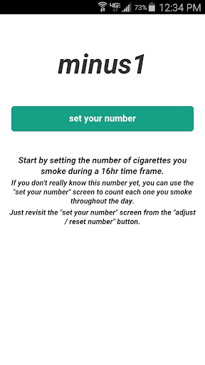 Quit smoking with minus1