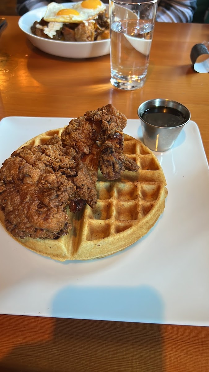 Chicken and waffles