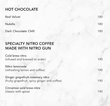 Madéline menu 