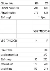 Second Hand Wife menu 2