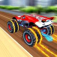 Real Monster truck racing highway drive simulator