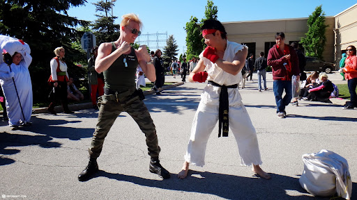 GUILE vs RYU real life match off in Toronto, Canada 