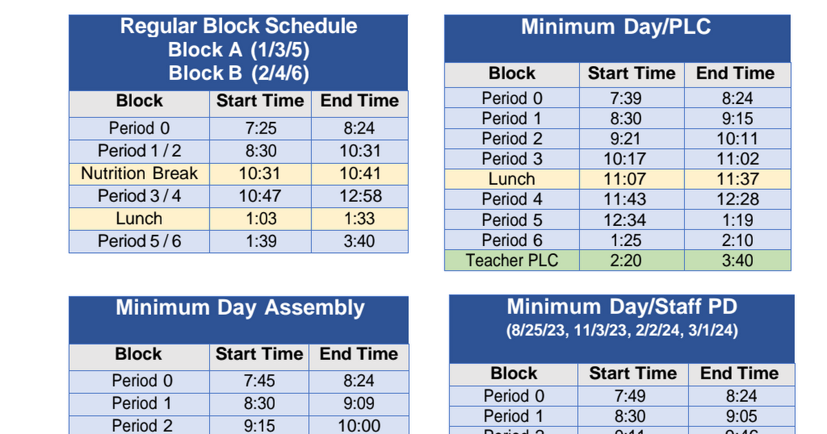 BVH Bell Schedule pdf Google Drive