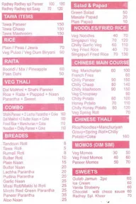 Radhey Radhey Foods menu 1