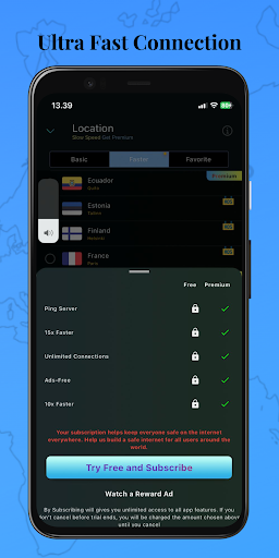 Screenshot Billion VPN－Secure Safer Proxy