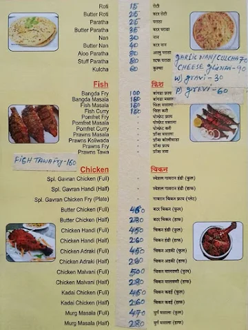 Hotel Nityanand menu 