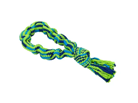 BUSTER Colour Bungee Rope Single Knot, blue/lime, 33 cm