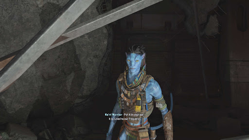 Receive a radio from the Na'vi warrior