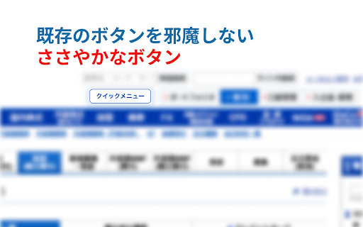 SBI証券 クイックメニュー