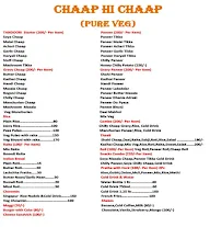 Pure Veg Chaap Hi Chaap 24X7 menu 1