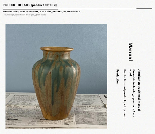 Title 2, Creative hand-dried ceramic vase, a Chinese-sty...