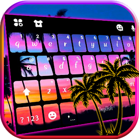 Тема для клавиатуры Sunset Beach 2