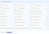 Kathi Junction menu 1