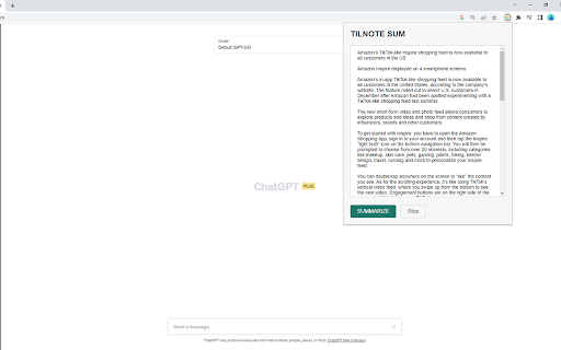 TILNOTE SUM (Summarization with ChatGPT)