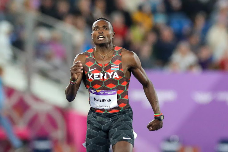 Boniface Mweresa during the 2022 Commonwealth Games in Birmingham, United Kingdom.