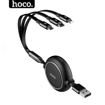 Dây Sạc 3 Đầu Dây Rút Hoco - Cáp 3 In 1 Đa Năng Andoird Ios Dùng Cho Ip Samsung Xiaomi ...