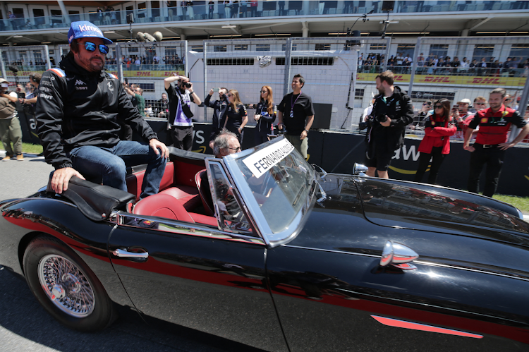 Alpine's Fernando Alonso during the drivers parade before the Canadian Grand Prix