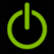 Immagine del logo dell'elemento per Dark - Green Power Button