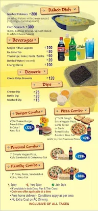 Pizzas Etc menu 2