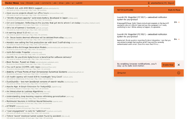 Hacker News Notifications