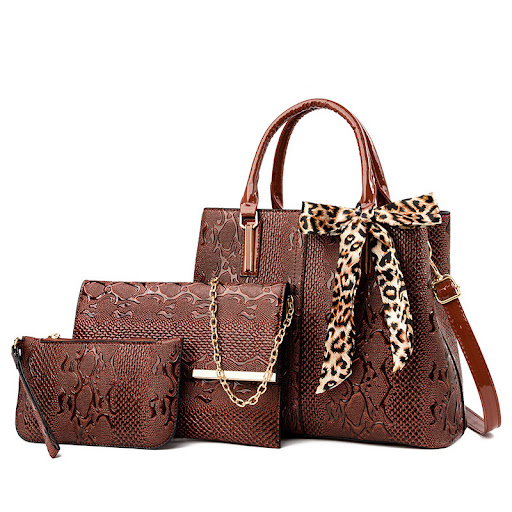 Title 10, Womens Retro Fashion Embossed Large-capacity T...