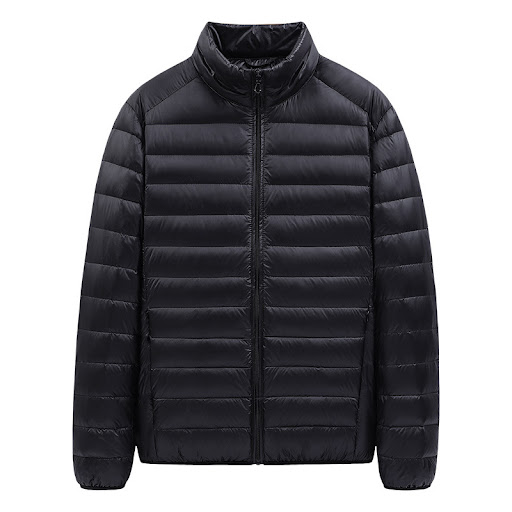 Title 3, New Style Mens Down Jacket Solid Color Stand C...