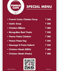 Tonico Cafe menu 2