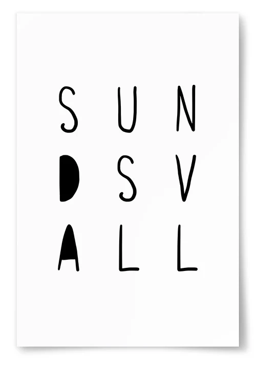 Poster Sundsvall Text