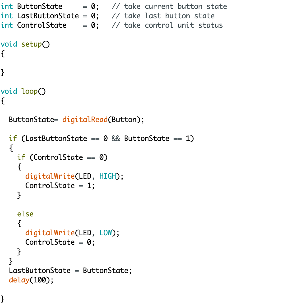 Arduino Read the State of a Button