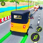 Cover Image of Скачать Rickshaw Shooting Game: Auto Highway Racing 1.0 APK