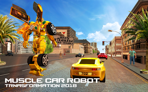 Car Robot Transformation Transport Simulator 2018