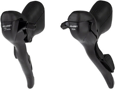 MicroShift R7 Drop Bar Shift Lever Set - 3x7-Speed, Standard Reach, Shimano Compatible alternate image 0