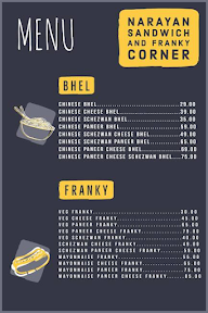 Narayan Sandwich And Franky Corner menu 3