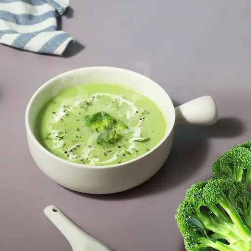 Cheesy Broccoli Mushroom Soup