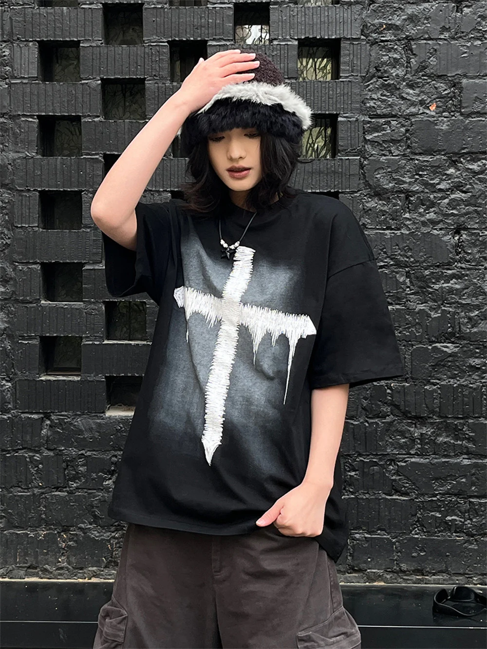 Title 3, Camiseta de manga corta Street Cross para hombr...