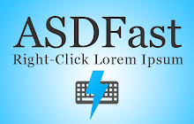 ASDFast - Lorem Ipsum Generator (Right-Click) small promo image