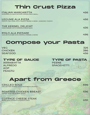 Lamhe - The Rooftop Cafe menu 