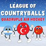 Cover Image of ดาวน์โหลด Quadruple Air Hockey - League Of Countryballs 1.1 APK