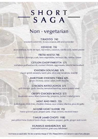 Saga - Cuisines Of India menu 2