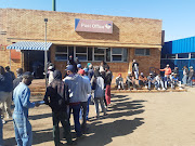 The R350 Covid-19 grant seekers desperately wait in long queues at a post office in Wierdapark, Centurion, outside Pretoria. 