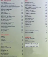 Gajalee menu 1