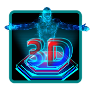 3D Superman Next Tech Holographic Launcher Theme  Icon