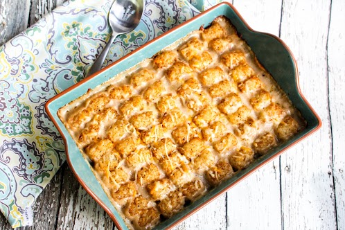 Too Hot to Tot! Tater Tot Hotdish