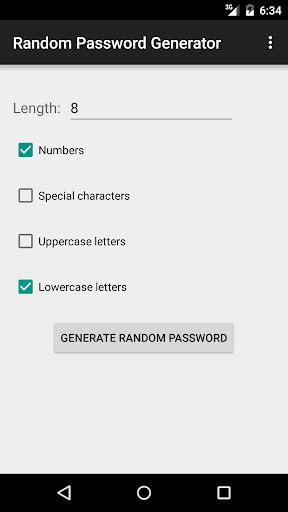 Random Password Generator