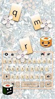 Floral Batik Pattern Keyboard  Screenshot