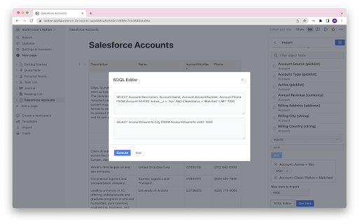 SalesforceToNotion