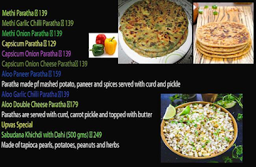 P'P Paratha menu 