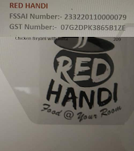 Red Handi menu 1