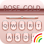 Cover Image of Download Rose Gold RainbowKey Theme 1.0.0 APK