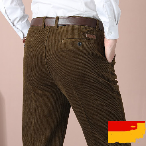 Title 7, Thick Striped High-waisted Loose Double-pleated...